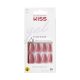 KISS Gel Fantasy Tlačené Nechty Rúžová Stredná Rakva Tvar 28 Nechtov, 2g Lepidlo, 1 Manikúra Palica, 1 Mini Pilník
