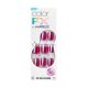 KISS imPRESS No Glue Mani Press-On Nechty Color FX This City Tmavo Červená Krátka Veľkosť Squoval Tvar, 30 Nechtov, Prípravný Pad, Návod, 1 Manikúra Tyčinka, 1 Mini Súbor