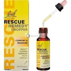   Bach Rescue Remedy Kvetinové Esencie Pohodlie a Pokoj Emocionálna Wellness Kvapka 10ml
