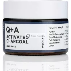   Q+A Aktivované uhlie maska detoxikačná kozmetická maska 50g