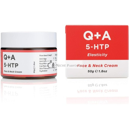 Q+A 5-HTP Krém na tvár a krk na zlepšenie elasticity pleti a produkcie kolagénu 50g