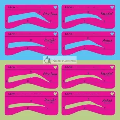 NYX Professional Makeup Thin Eyebrow Stencil Set