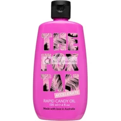   The Fox Tan Urýchľovač opaľovania Rapid Candy Olej, kokosový, mandľový a jojobový olej, vegán, 120 ml