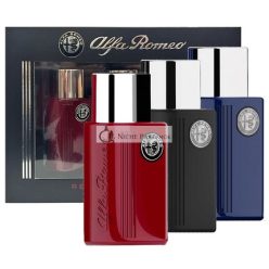   Alfa Romeo Darčeková Sada Parfumu Modrá Čierna Červená Eau De Toilette Pre Mužov, 40 ml
