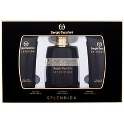 Sergio Tacchini Splendida Darčeková Sada Edp 100 ml, Sprchový Gél 100 ml a Telové Mlieko 100 ml