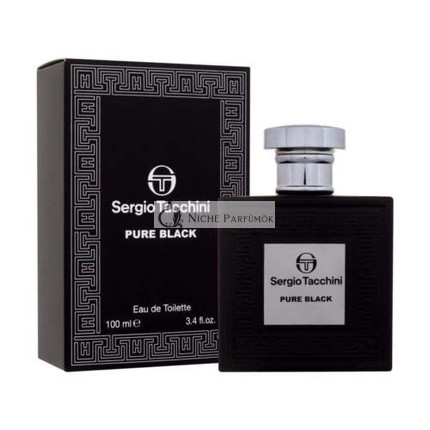 Sergio Tacchini Pure Black EDT Sprej - 100ml, Nové, Zapečatené Balenie - Bezplatná Doprava - UK