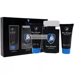   Tonino Lamborghini Acqua 3-dielna darčeková sada: Eau De Toilette 125ml, Sprchový gél 100ml, Balzam po holení 100ml