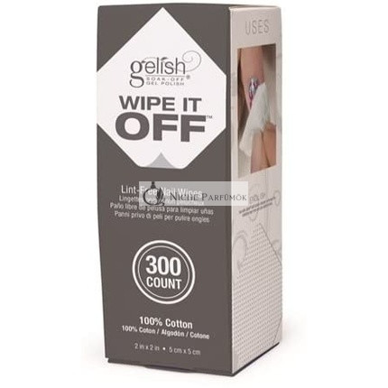 Gelish Non-Fuzzy Easy-Off Odstraňovač Laku na Nechty Wipes