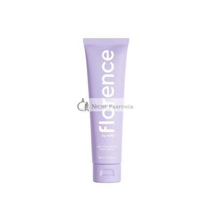 Florence by Mills Get That Grime Čistiaci Peeling, Jemné Exfoliačné, Výživné pre Hladkú Pokožku, Vegánske, Bez Krvavých Testov