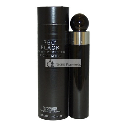 Perry Ellis 360 Black Pánsky Eau de Toilette, 100ml
