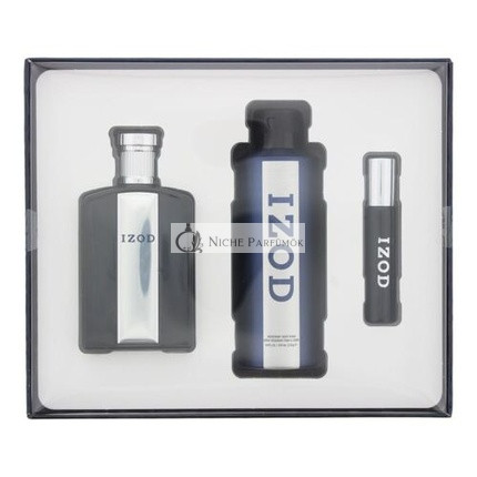 Izod 3-dielna darčeková sada pre mužov - EDT 100ml, EDT 15ml, Telový sprej 200ml
