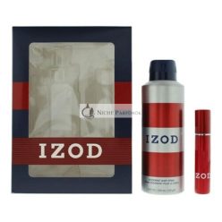   Izod Red 2-dielna darčeková sada: Eau De Toilette 15ml - Telový sprej 200ml pre mužov