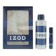 Izod Modrá 2-dielna Darčeková Sada: Eau De Toilette 15ml - Telový Sprej 200ml Pre Mužov