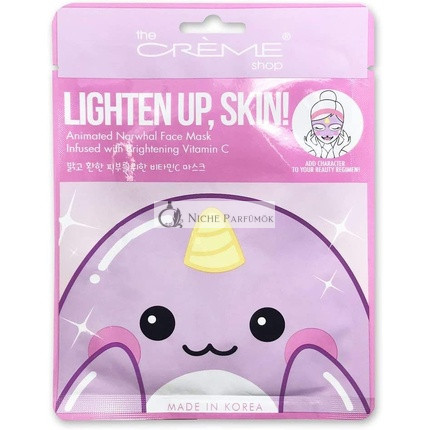 The Crème Shop Lighten Up, Skin! Narwhal Maska na tvár - Proti škvrnám