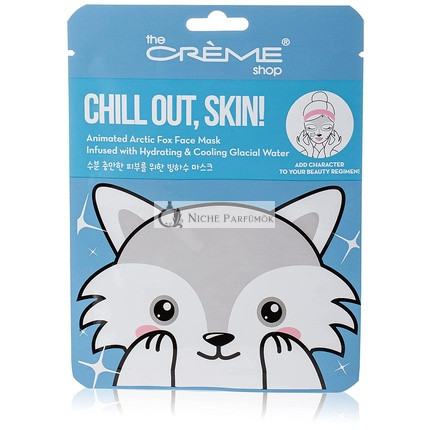 Chill Out, Skin! Animovaný arktický líščí maska na tvár hydratačná a chladivá glaciálna voda, 50 ml