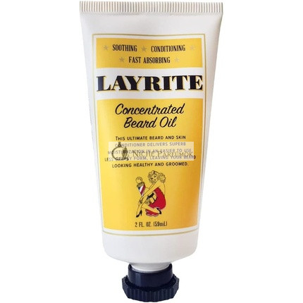 Layrite Koncentrovaný olej na bradu 59ml - Upokojujúci a kondicionujúci, Rýchlo sa vstrebáva