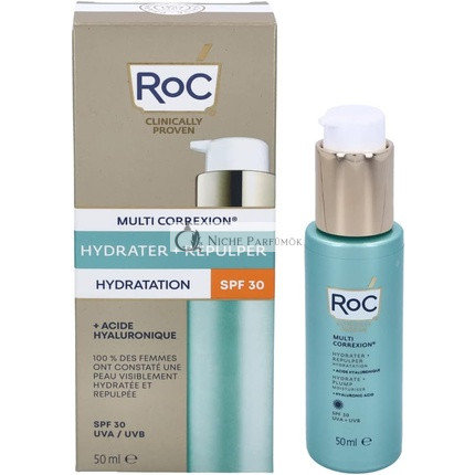 Roc Hydrate Plump Moisturizing Cream s kyselinou hyalurónovou SPF30, 50ml
