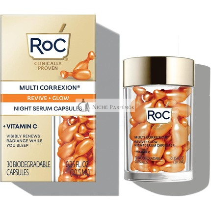 RoC Multi Correxion Revive + Glow Nočné Sérum Kapsuly 30 Kapsúl