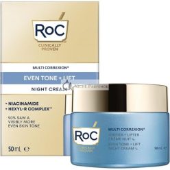   RoC Multi Correxion Vyrovnávajúci + Lift Nočný Krém Proti Vráskam Omladzujúca Hydratácia Obnovujúci Krém s Technológiou Hexyl-R, 50ml