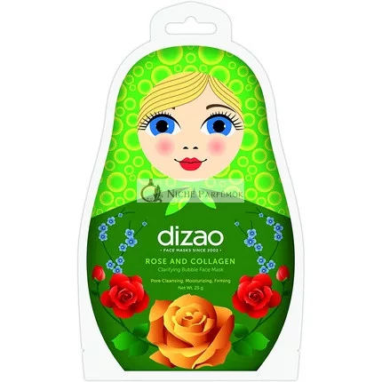 Dizao Organics Rúž a kolagén čistiaca bublinková maska 25g