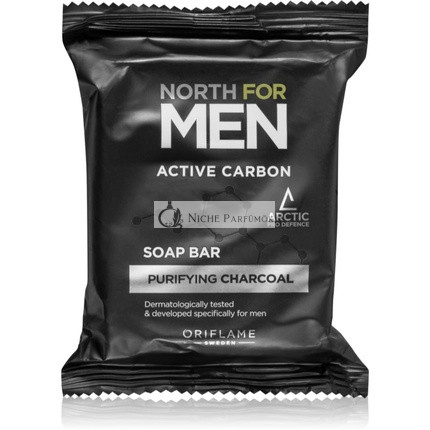 Oriflame North for Men Aktív uhlí Tuhé čistiace mydlo - 100 g
