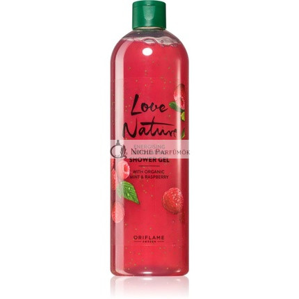 Oriflame Love Nature Organická Mätová a Malinová Exfoliačná Gélová Čistiaca, 500 ml