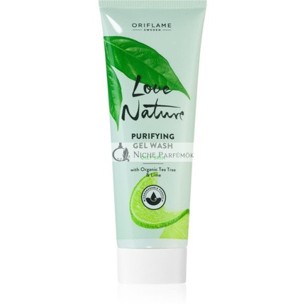 Oriflame Love Nature Organický čajovníkový a limetkový hlboký čistiaci gél, 125 ml
