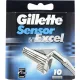 Gillette Sensor Excel Čepele 10 ks
