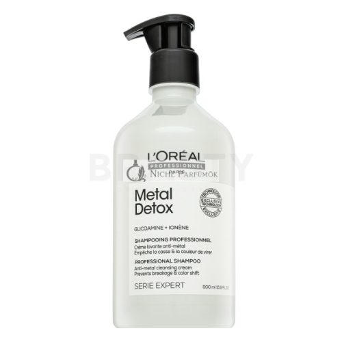 L´Oréal Professionnel Série Expert Metal Detox Professional Shampoo Anti-metal Cleasing Cream čistiaci šampón pre lesk a ochranu farbených vlasov 500 ml