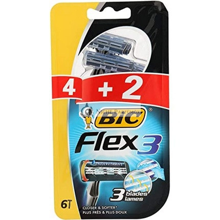 Bic Flex 3 Klasická Jednorazová Britva s Aloe + Vitamín E 4 + 2 kusy
