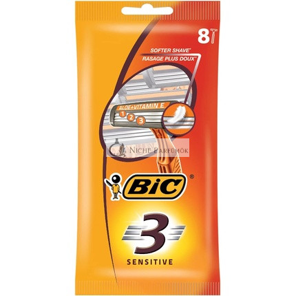 Bic 3 Sensitive Jednorazové Holiace Strojčeky 8 ks