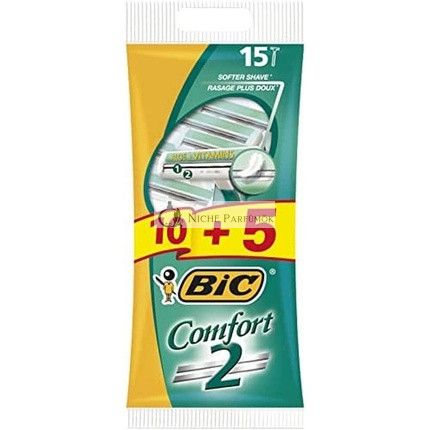 BIC Comfort 2 jednorazové holiace strojčeky pre mužov 15 ks