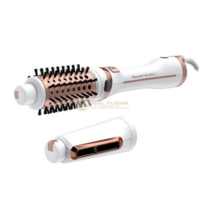 Rowenta CF9720 Brush Activ' Ultimate Care Rotujúca Horúca Vzduchová Kefa 2 v 1 Styling s Keramickým Povrchom a Ion Booster Technológiou, Stylingová Dýza Inovatívna Flip Funkcia, Biela/Ružová Zlato