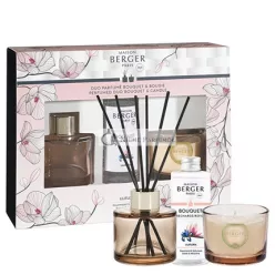   Aroma difuzér darčeková sada Bolero Magnolia Liliflora 80 ml + sviečka 80 g