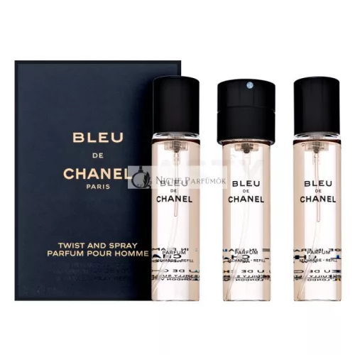 Chanel Bleu de Chanel Parfum - Refill čistý parfém pre mužov 3 x 20 ml