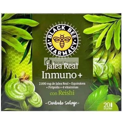 Black Bee Inmuno Včelí Chlieb s Reishi 20 Ampulí