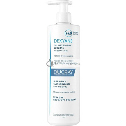 Ducray Dexyane Gél na mastnú pleť, 400ml