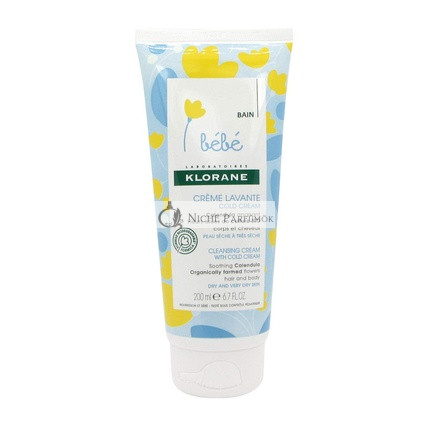 Klorane Detský čistiaci krém, 200 ml