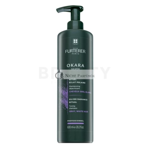 Rene Furterer Okara Silver Toning Shampoo tónovací šampon pre platinovo blond a šedivé vlasy 600 ml