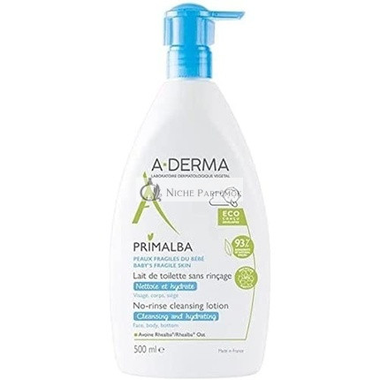 A-DERMA Primalba Jemná Čistiaca Lotion Bez Oplachovania, 500ml