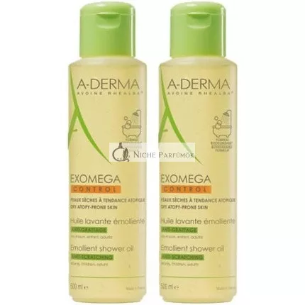A-Derma Exomega Control Emollient Cleansing Oil proti škrabaniu 500ml, balenie 2