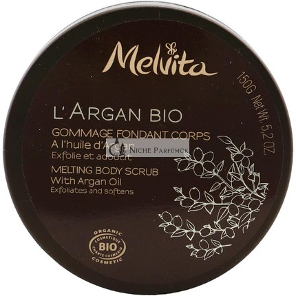 Melvita L'Argan Bio Roztápajúci Telový Peeling, 150g