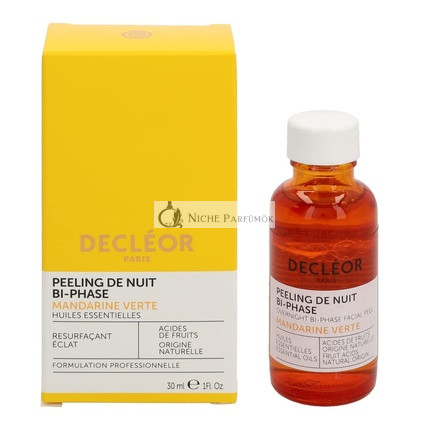 Decleor Paris Zelený Mandarínový Nočný Dvojfázový Peeling na Tvár, 30ml
