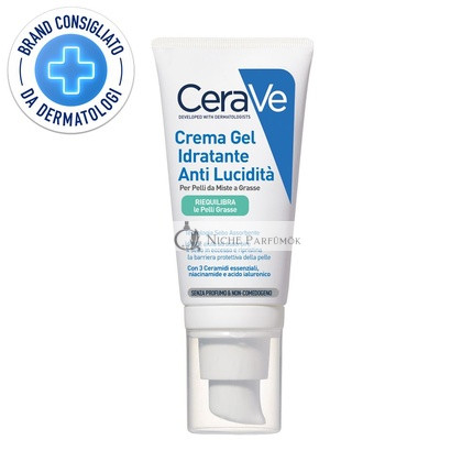 Cerave Hydratačný gélový krém Anti-Shine, 52 ml