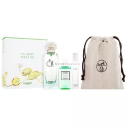   UN JARDIN SUR LE NIL od Hermes EDT sprej 3.3 oz, sprchový gél 1.3 oz, EDT sprej 0.5 oz