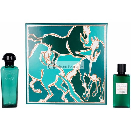 Hermès Eau D'Orange Verte Kolínska voda Darčeková sada 100ml Sprej a 80ml Sprchový gél