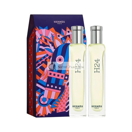 HERMÉS H24 2-dielna mini súprava pre mužov, 2 x 15ml Eau De Toilette sprej, 15ml