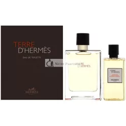   Hermès Terre d'Hermès Darčeková sada + Eau De Toilette 100ml + Sprchový gél 80ml