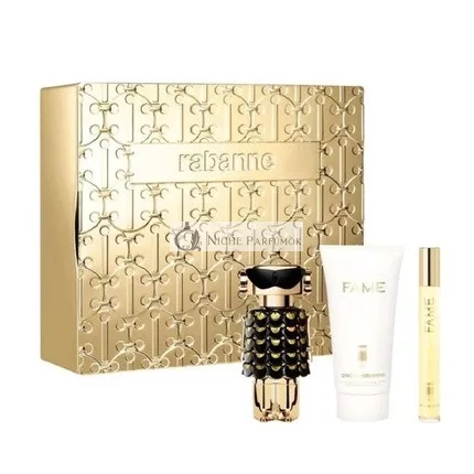 Paco Rabanne Fame Set - Parfum Spray 50ml, Telový balzam 75ml, Miniatúrny Parfum Spray 10ml