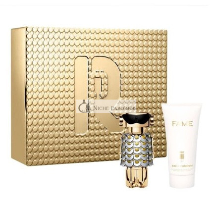 PACO RABANNE Fame Darčekový Set Eau de Parfum pre Ženy, 50 ml, Telové Mlieko 75 ml